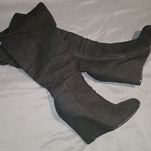 NWOT Suede Over the Knee Boots